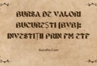 Bursa de Valori București (BVB): Investiții prin FM ETF